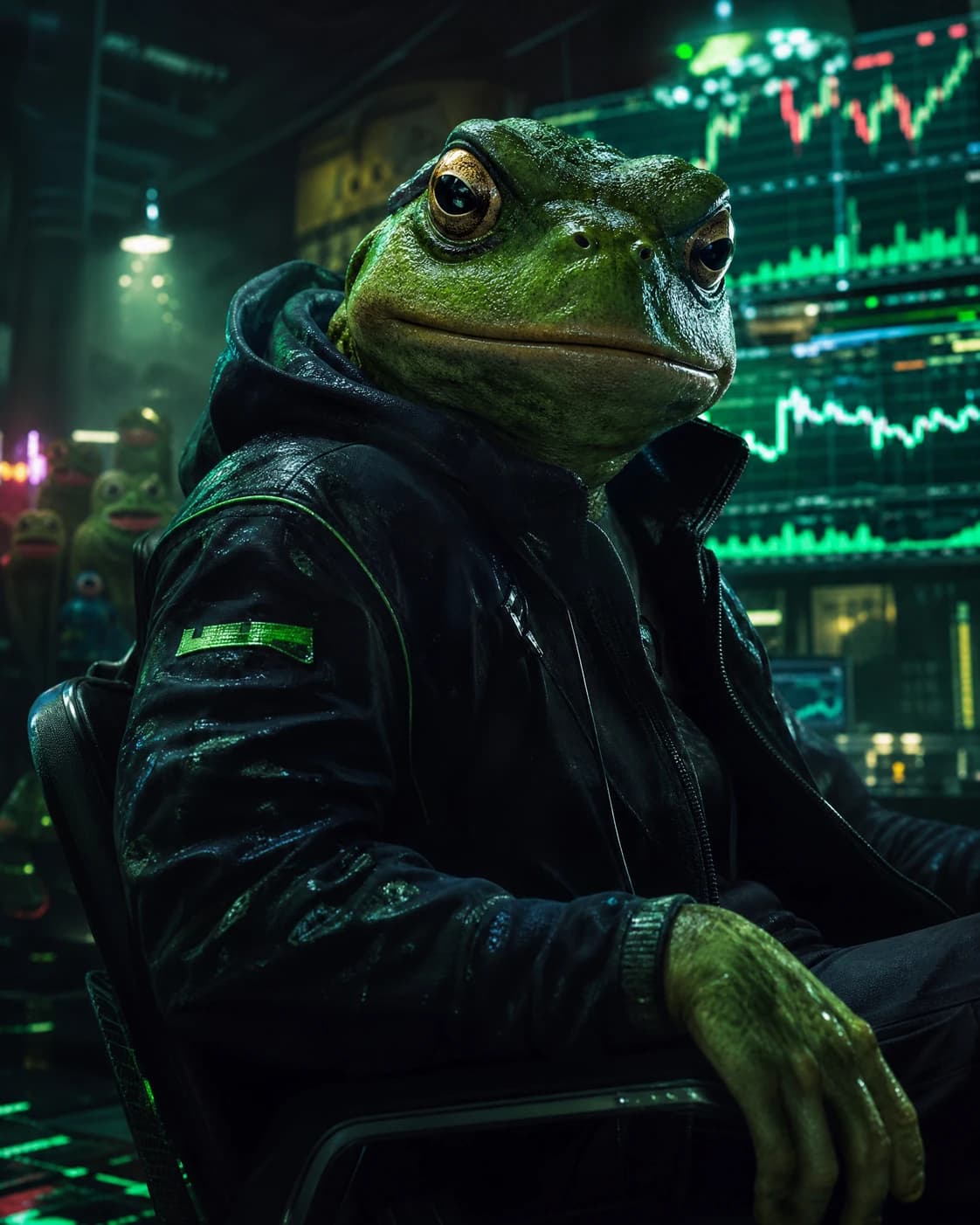 The Meme Alchemist, AION Crypto character inspired by Pepe